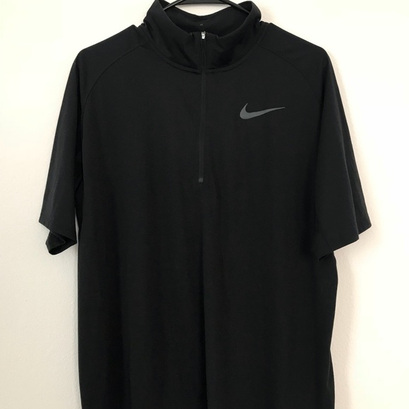 nike quarter zip short sleeve pullover